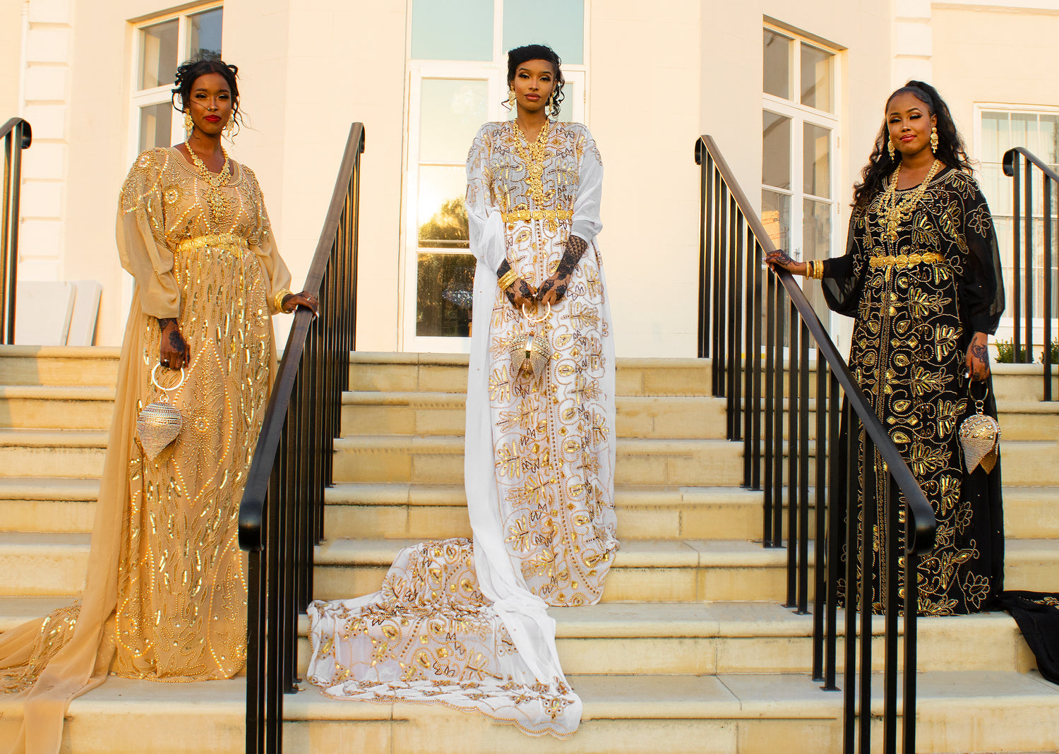 Bridal Somali Dirac Feast your eyes upon these wonderful hand made Bridal Dirac, perfect for your wedding day. This showstopper will make your night one to remember.