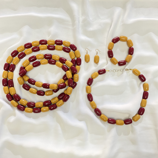 These beads will complete your hido iyo dhaqan look, it also allows you to infuse and integrate modern modest Somali fashion with the aesthetic and cultural needs these hido iyo dhaqan beads will complete Somali cultural look.